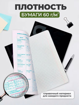 Комплект тетрадей 48 л. А5 кл./лин. Schoolformat TOTAL BLACK - Buro фото 5