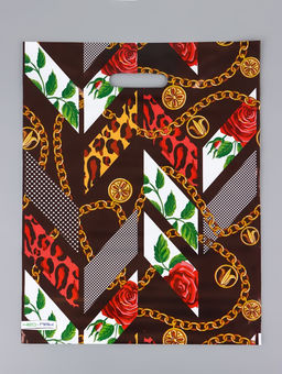 Цена за 25 шт. Пакет Гламур, полиэтиленовый с вырубной ручкой 38?47 см, 60 мкм