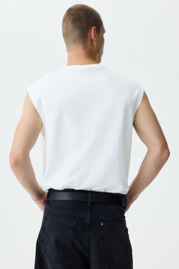 Camiseta sin mangas en algod?n Relaxed Fit - H&m фото 4