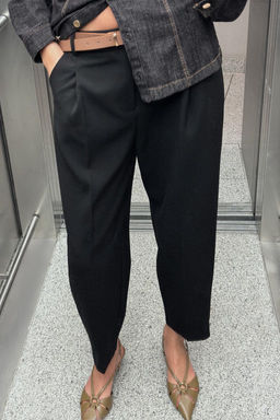 DARTED TROUSERS WITH BELT - Zara фото 12