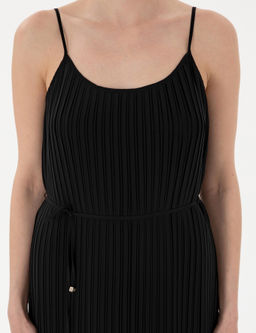 Siyah Regular Fit Dokuma Elbise - Pierre cardin фото 5