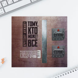 Цена за 2 шт. Подарочный набор Лучшему защитнику. 23 февраля, блокнот и магнитные закладки 2 шт. - Artfox фото 7