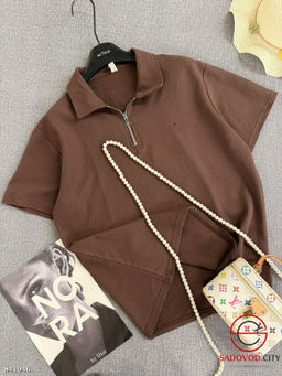 Футболка женская на полузамке