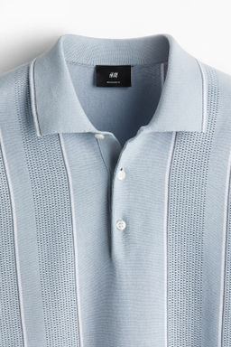 Polo en punto pointelle Regular Fit - H&m фото 3
