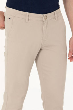 Мужские бежевые брюки из плотной ткани - U.s. polo assn фото 5