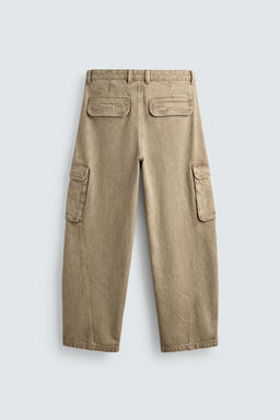 PANTAL?N CARGO BALLOON FIT / Beige - Zara фото 8
