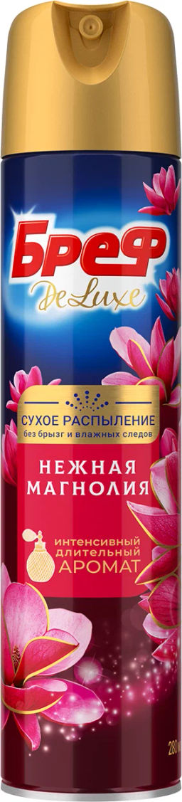 БРЕФ БРЕФ освежитель воздуха 280мл сух. распыление Делюкс Нежная магнолия