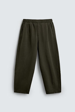 PANTAL?N JOGGER BALLOON FIT LAVADO / Khaki - Zara фото 7