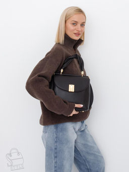 Сумка женская кожаная 1109-1MP coffee Polina&Eiterou