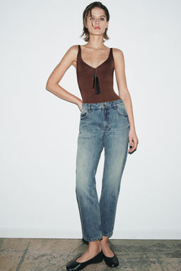 JEANS ZW COLLECTION CIGARRETE TIRO MEDIO / Azul medio
