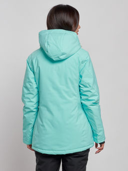 Горнолыжная куртка женская зимняя бирюзового цвета 3331Br - Chunmai фото 4