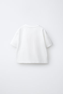 CAMISETA ESTAMPADO FLOR / Blanco - Zara фото 2