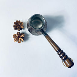 Турка медная (кофеварка) "Виноград" 200 гр