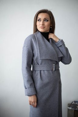 Пальто женское демисезонное 22580 (розовый) - Kankan фото 8