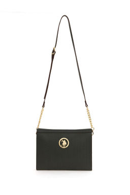 Женская сумка через плечо цвета хаки Неожиданная скидка в корзине - U.s. polo assn фото 6