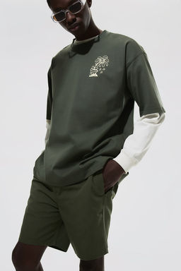 Pantalon corto de algodon Regular Fit - H&m фото 4