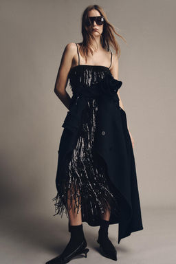 ZW COLLECTION LIMITED EDITION SEQUINNED FRINGED DRESS - Zara фото 4