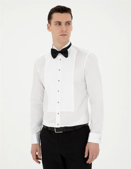 Beyaz Slim Fit Smokin G_mlek