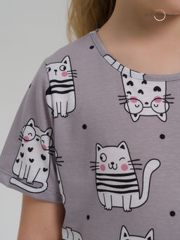 Костюм Лето котейки на сером-фуме - Sovalina фото 27