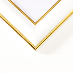 Фоторамка для фото 18×24 Luna, пластик, белый с золотом