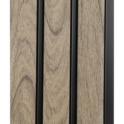 Панели стеновые 3D RAIL, вспененный полистирол, 2700×120×10 мм, цвет дуб антик