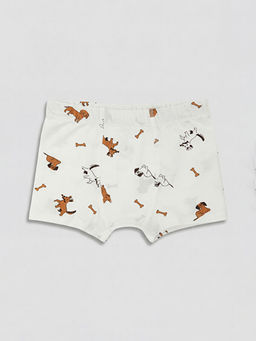 Bask?l? Erkek ?ocuk Boxer 3l?