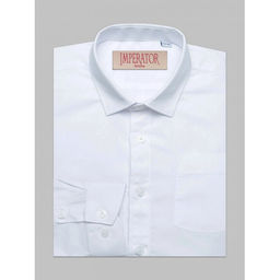 Рубашка школьная БЕЛАЯ, прямой крой, длинный рукав, тм - Царевич фото 30