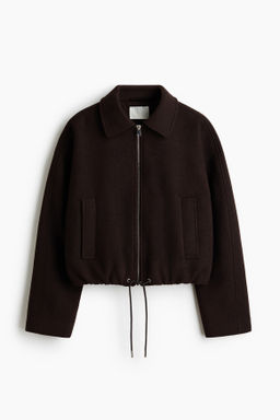 Chaqueta corta mezcla de lana