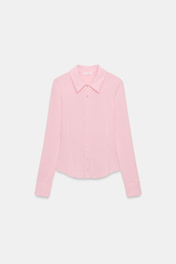 CAMISA FLUIDA MANGA LARGA / Rosa - Zara фото 5