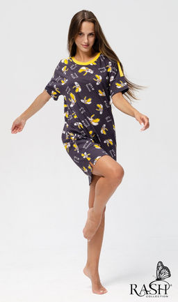 Туника "Бананы" Цвет:как на фото