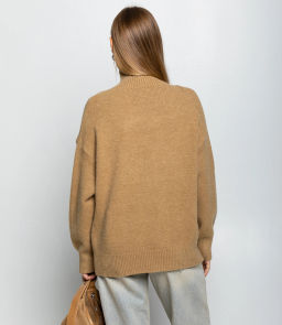 Свитер #КТ2587 (1), светлый хаки - Dommod фото 3