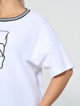 Футболка 0087-18 капучино - Dora фото 15