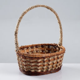 Набор корзин плетёных, 3 шт., 31×26×12/37, 26×22×11/34, 23×18×9/30 см, ротанг