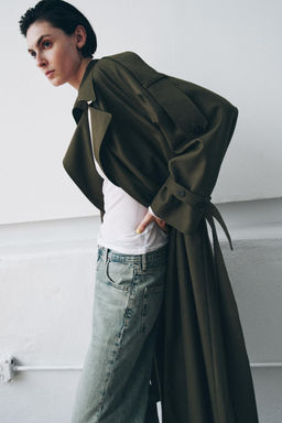 ZW COLLECTION LIMITED EDITION OVERSIZE TRENCH COAT - Zara фото 5