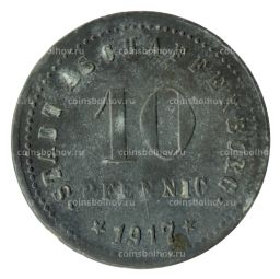 Монета 10 пфеннигов 1917 года Германия  Нотгельд (Ашаффенбург)