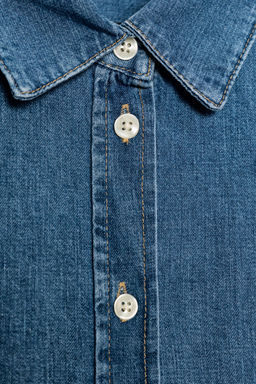 ZW COLLECTION SLIM DENIM SHIRT - Zara фото 5