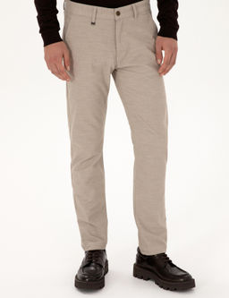 Bej Slim Fit Kanvas Pantolon - Cacharel фото 2