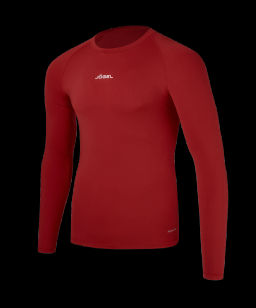 Футболка компрессионная с длинным рукавом JOGEL CAMP PerFormDRY Baselayer LS Tee, гранатовый