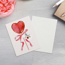 Цена за 20 шт. Открытка-мини Тебе, 8?6 см