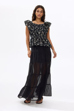Frill-trimmed cotton top - H&m фото 8