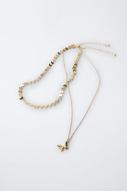 PACK DOS COLLARES MARIPOSAS / Dorado - Zara фото 2