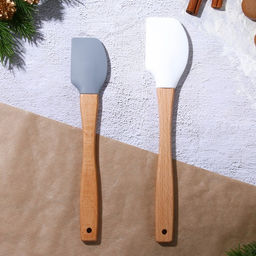 Лопатки силиконовые Новогоднего настроения, 26?5 см, 23.3?4.3 см, 2 шт.