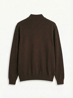 Dik Yaka Erkek Triko Kazak