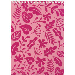 Блокнот А5 40л Attache Magenta клетка, 65г, бел.100% картон,греб,ВД-лак фото 2