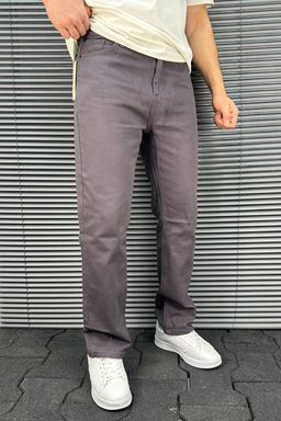 TRENDYOL MAN Krem Baggy/Bol Paca Gabardin %100 Pamuklu Rahat Pantolon TMNSS25PL00039 - Trendyolmilla фото 3