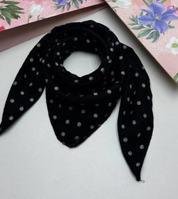 K13588 Платок 60/60 хлопок ЧЕРНЫЙ