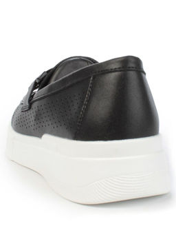 03-YD13-3D BLACK/WHITE Полуботинки женские (натуральная кожа)