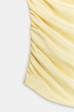 TOP DRAPEADO FRUNCES / Amarillo - Zara фото 8