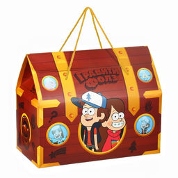 Пакет-коробка новогодний сундук Друзья, 37 ? 33 ? 20 см