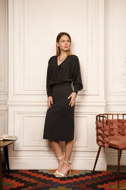 Юбка 111.060017/т.серый - Seven senses фото 5